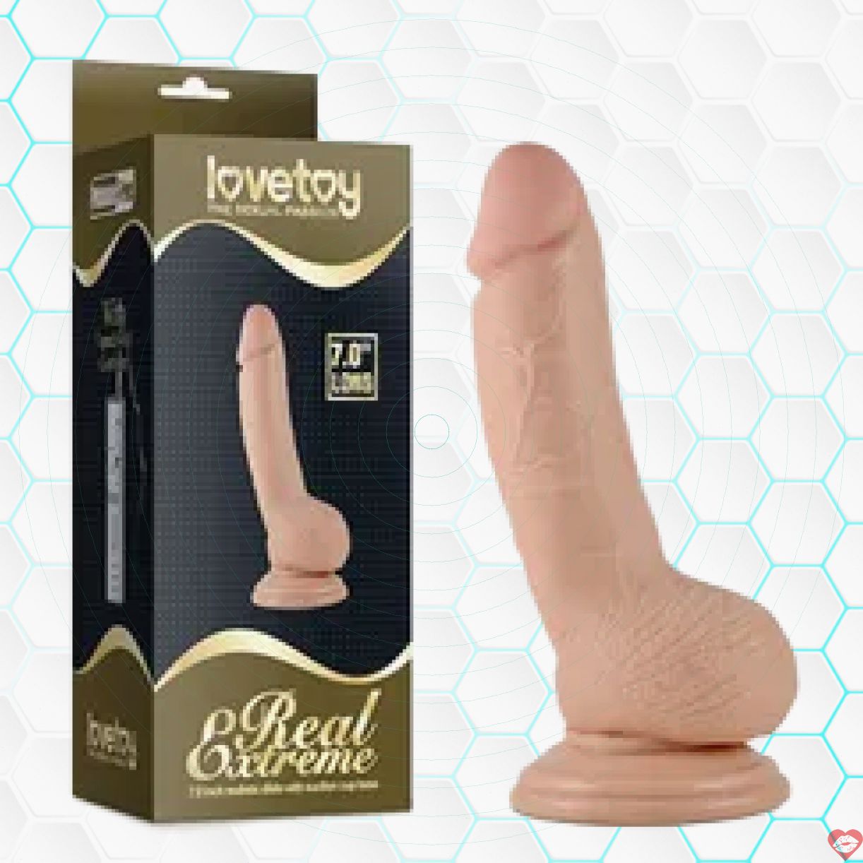 Dương vật giả Lovetoy 7 inch cong ấn tượng Kích thích điểm G 