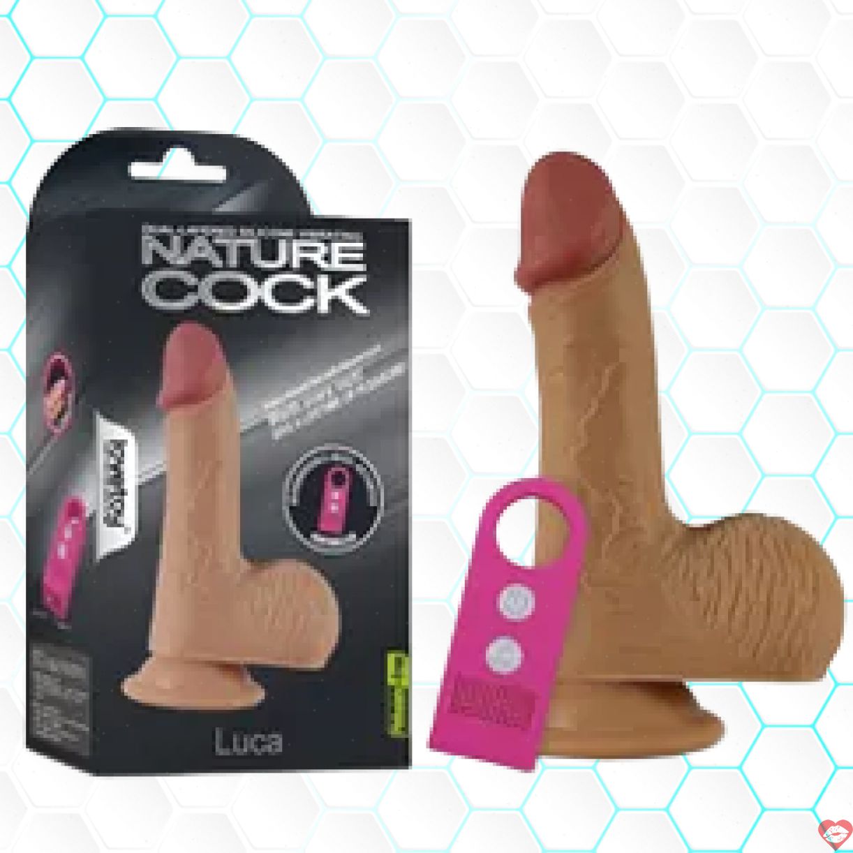 Lovetoy Nature Cock Luca mềm rung kích thích cảm giác thật 