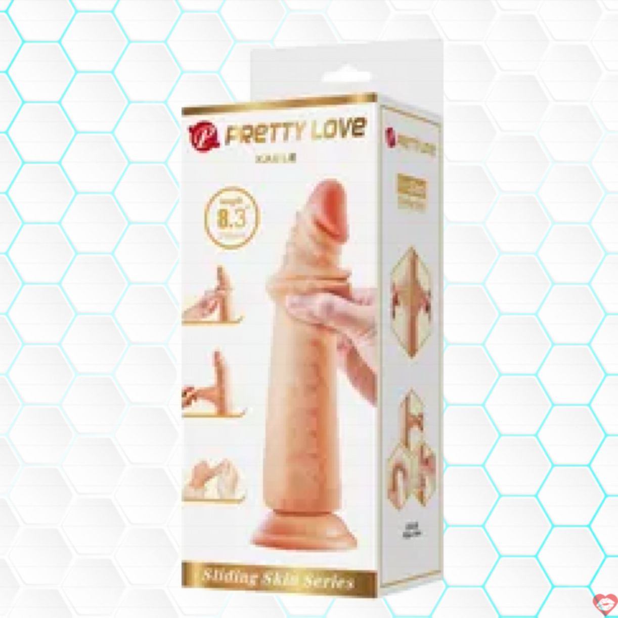 Dương Vật Giả Prettylove Kable Silicon 2 Lớp Mềm Mịn Tự Nhiên 