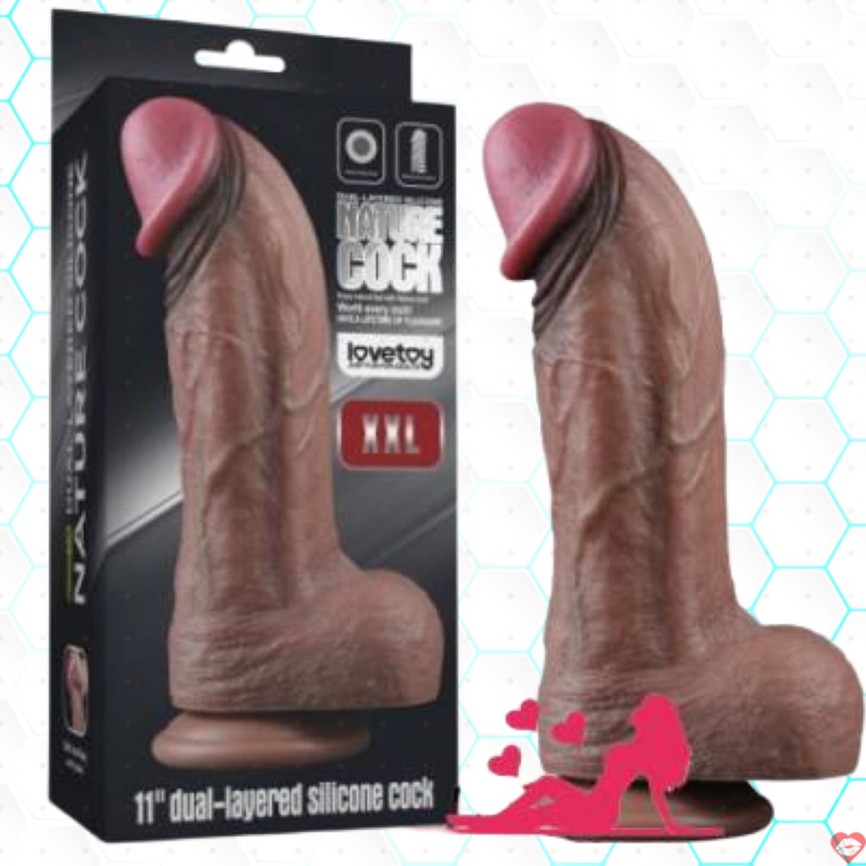 Chim giả Lovetoy 11″ siêu mềm siêu khủng XXL chất lượng cao 
