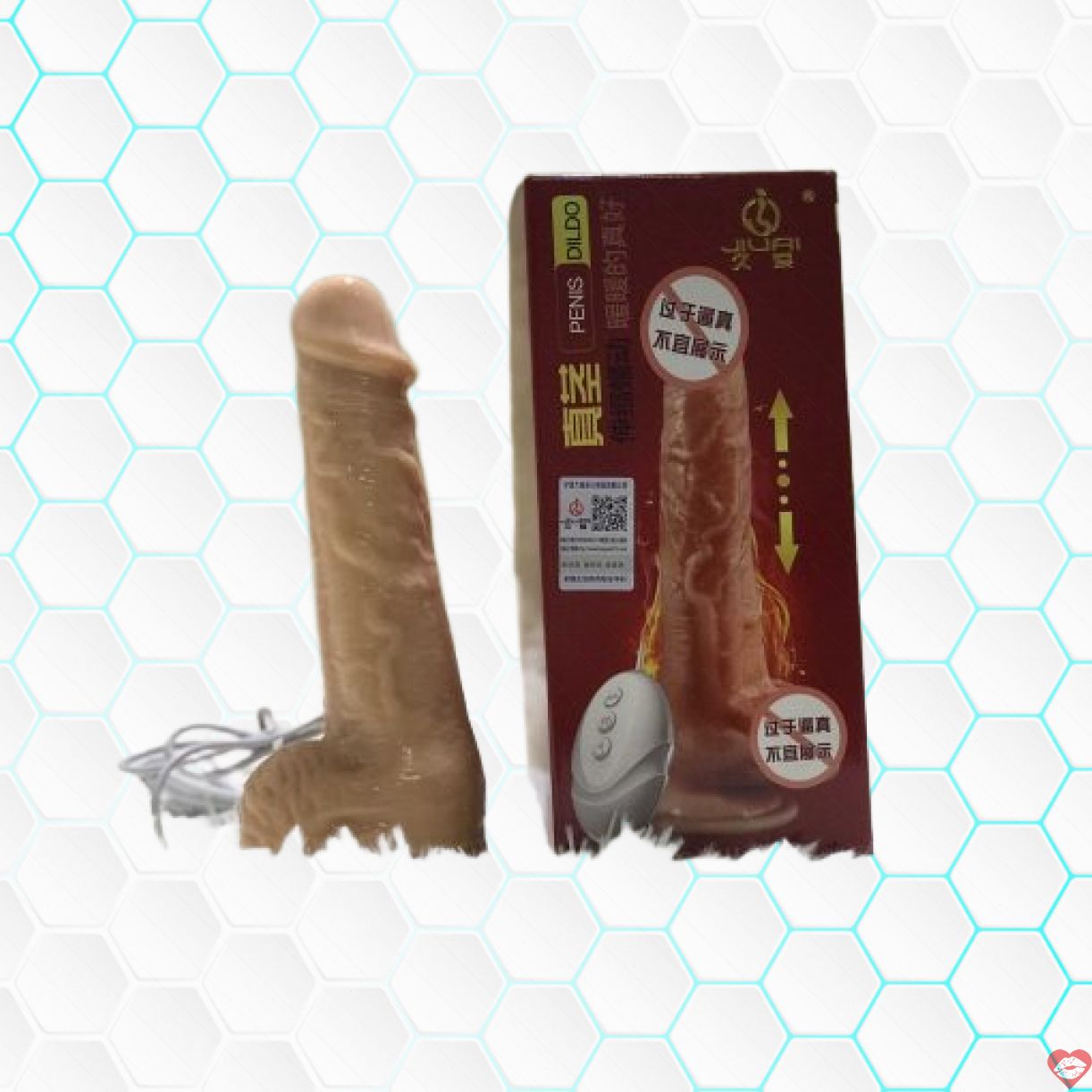 Dương Vật Giả Gắn Tường Cao Cấp Jiuai DV54 Rung Thụt Sưởi Ấm 