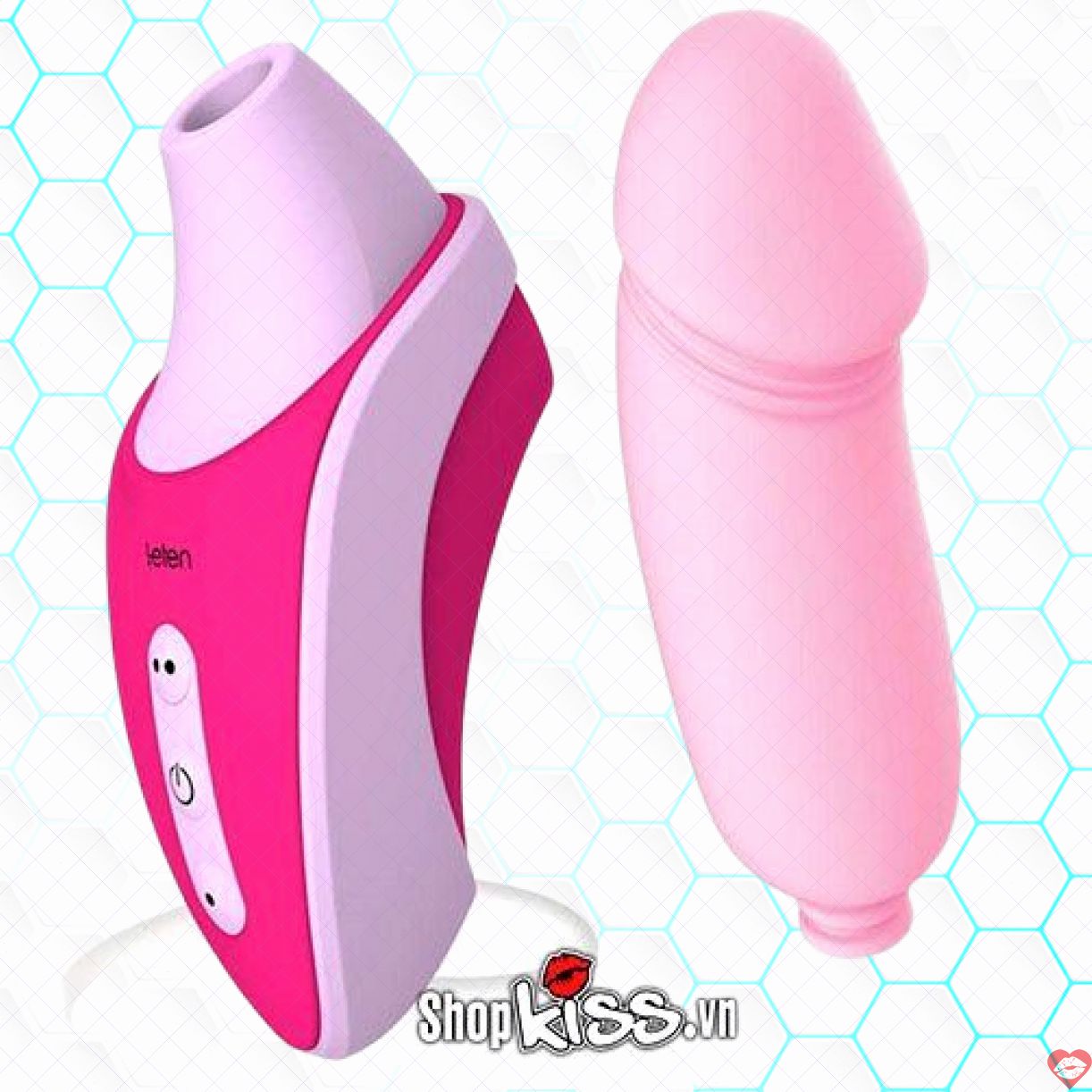 Máy bú mút Leten rung mạnh 3 đầu trứng kích thích siêu phê 