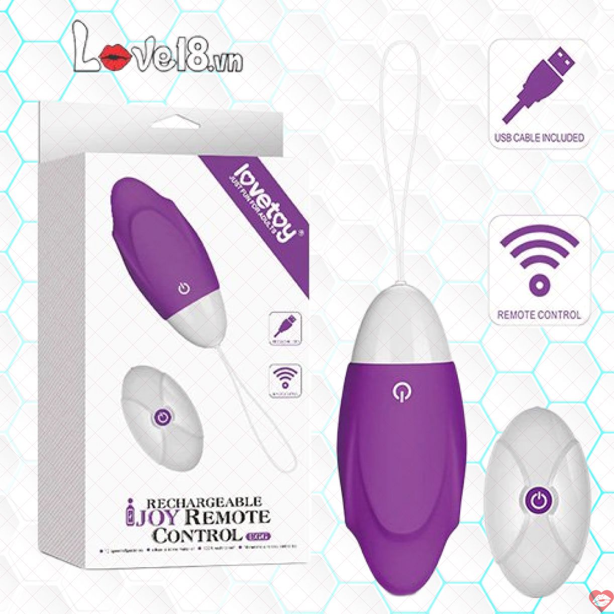 Trứng rung IJOY LoveToy điều khiển từ xa kích thích cảm xúc 