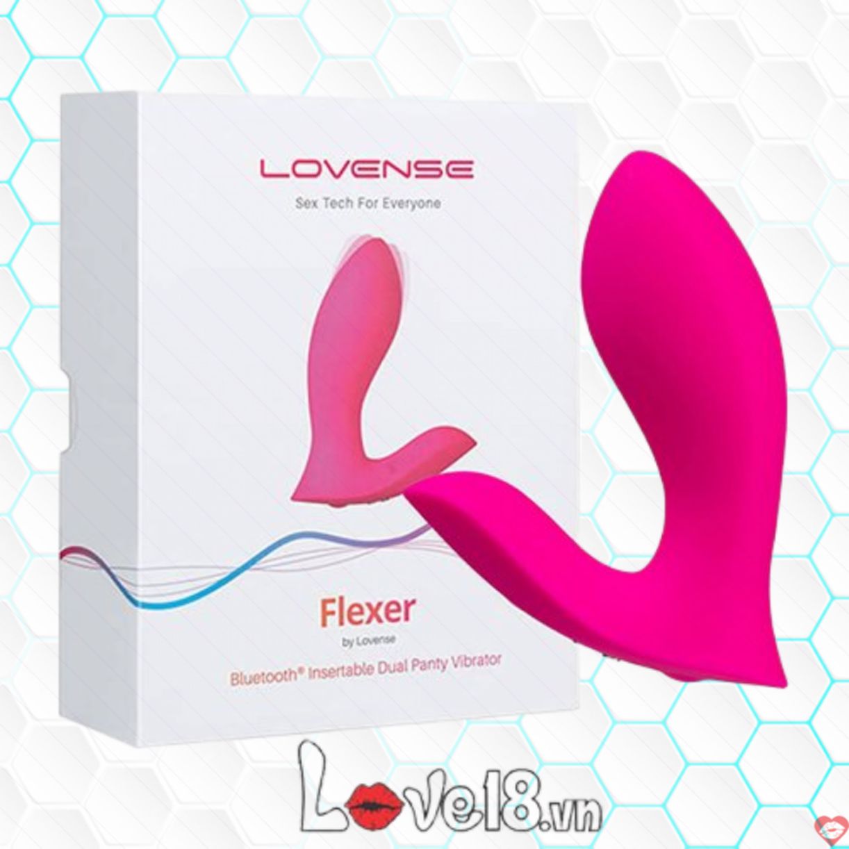 Lovense Flexer trứng rung quần lót điểm G điều khiển app tiện lợi 