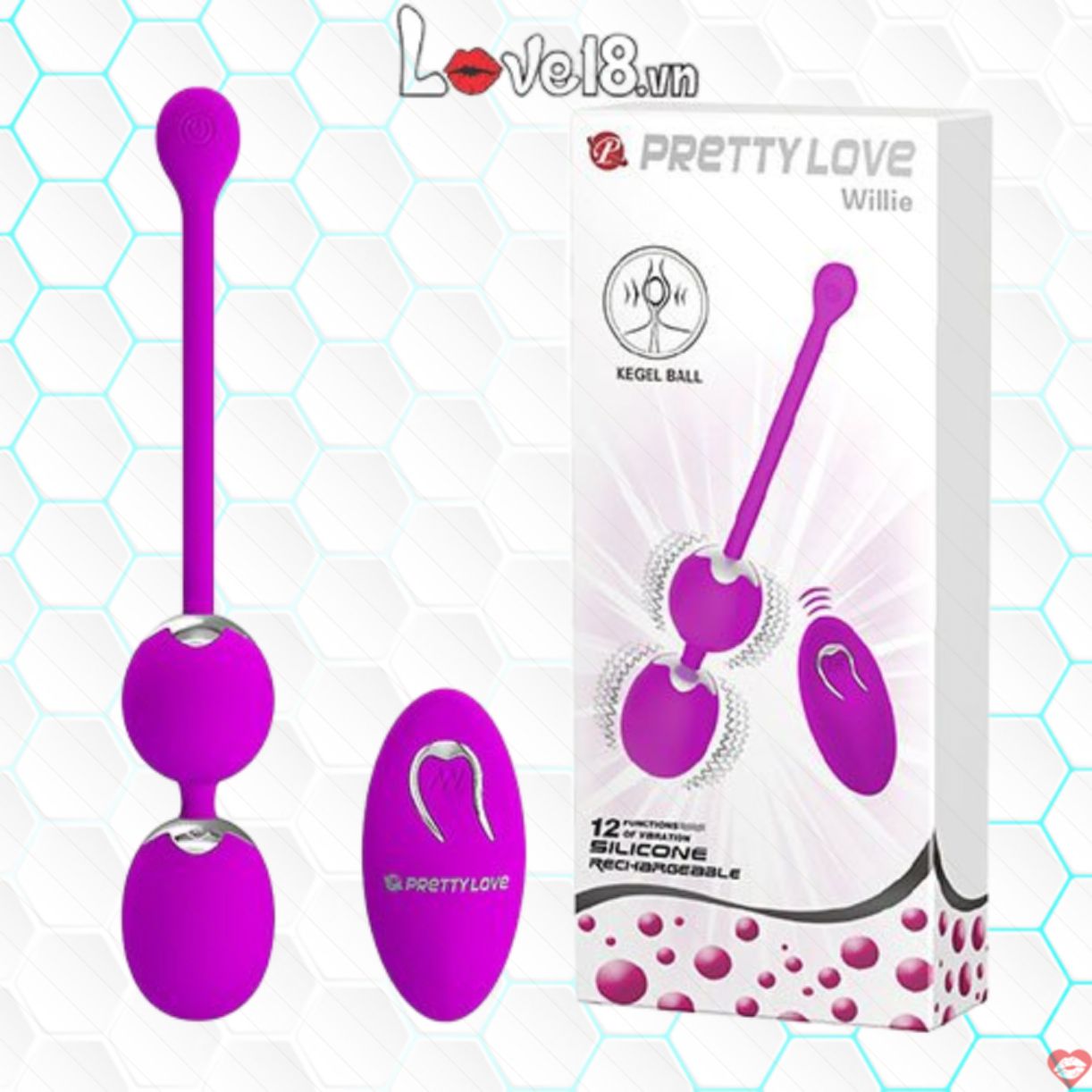 Bóng âm đạo điều khiển xa Prettylove Willie - Kích thích đỉnh cao 