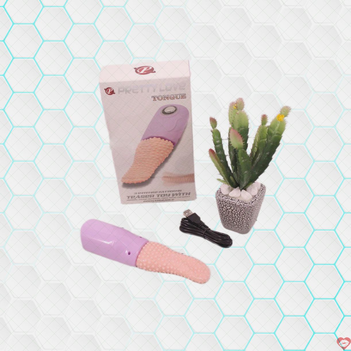 Lưỡi rung liếm âm đạo Pretty Love kích thích khoái cảm đỉnh cao 