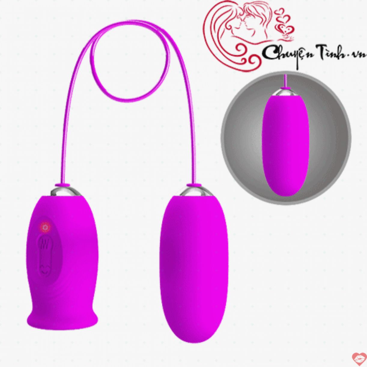 PrettyLove Daisy trứng rung liếm 2 đầu siêu mê đắm, chất lượng 