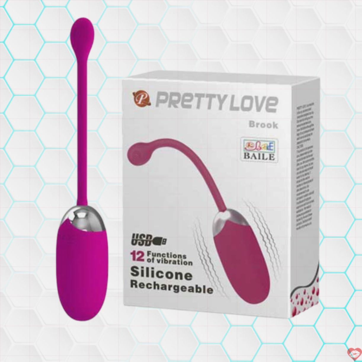 Trứng Rung Pretty Love Brook 12 Chế Độ Sạc Pin Cao Cấp 