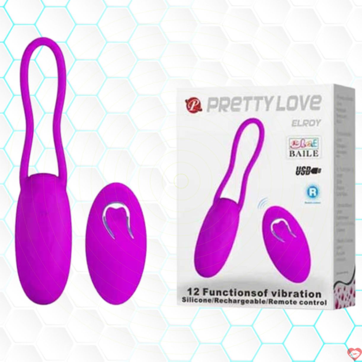 Trứng Rung Pretty Love Elroy Điều Khiển Từ Xa Đa Chế Độ Mạnh Mẽ 