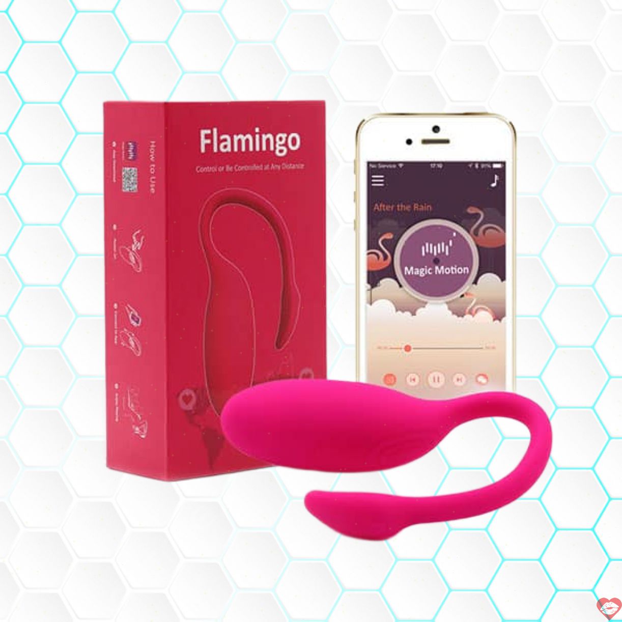 Trứng Rung Flamingo Điều Khiển App Đa Chế Độ Sang Trọng 
