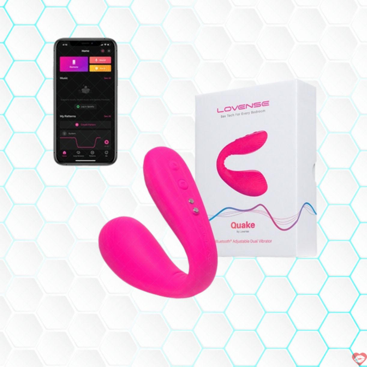 Lovense Quake điều khiển từ xa thiết kế 2 đầu công suất cao 
