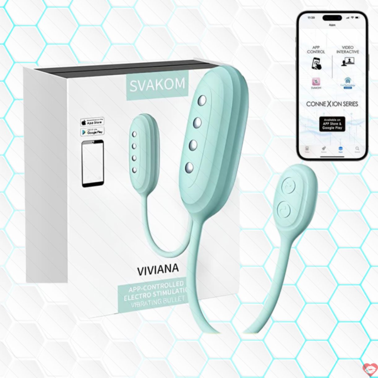 Trứng rung sốc điện Svakom Viviana kết nối App, kích thích mạnh 