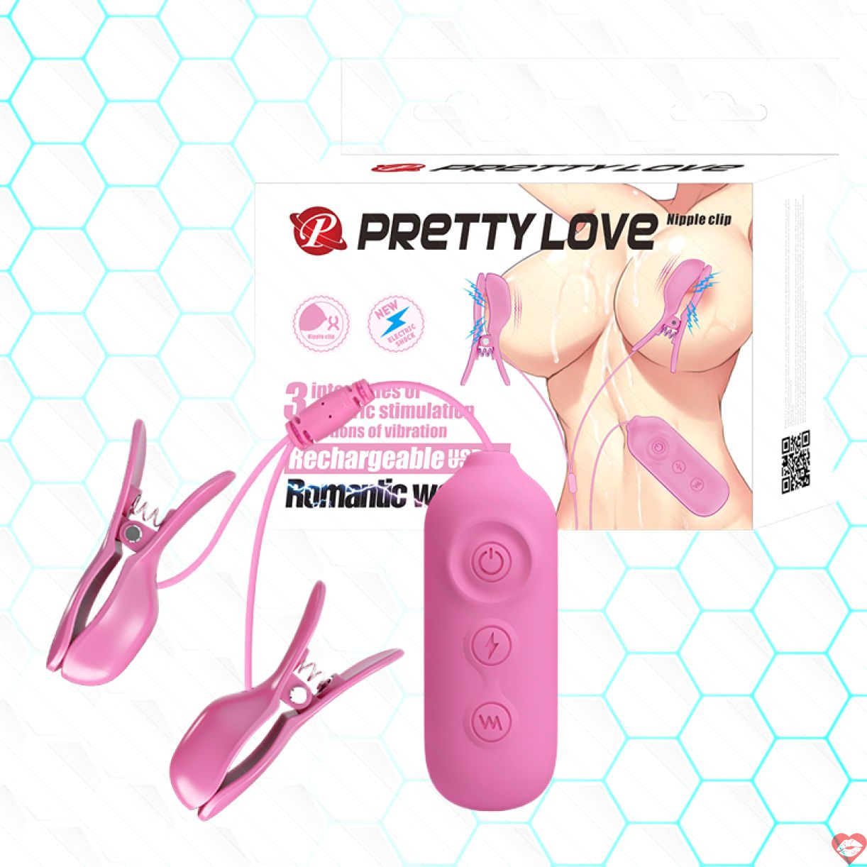 Máy kẹp ti điện Pretty Love massage ngực kích thích siêu sảng khoái 