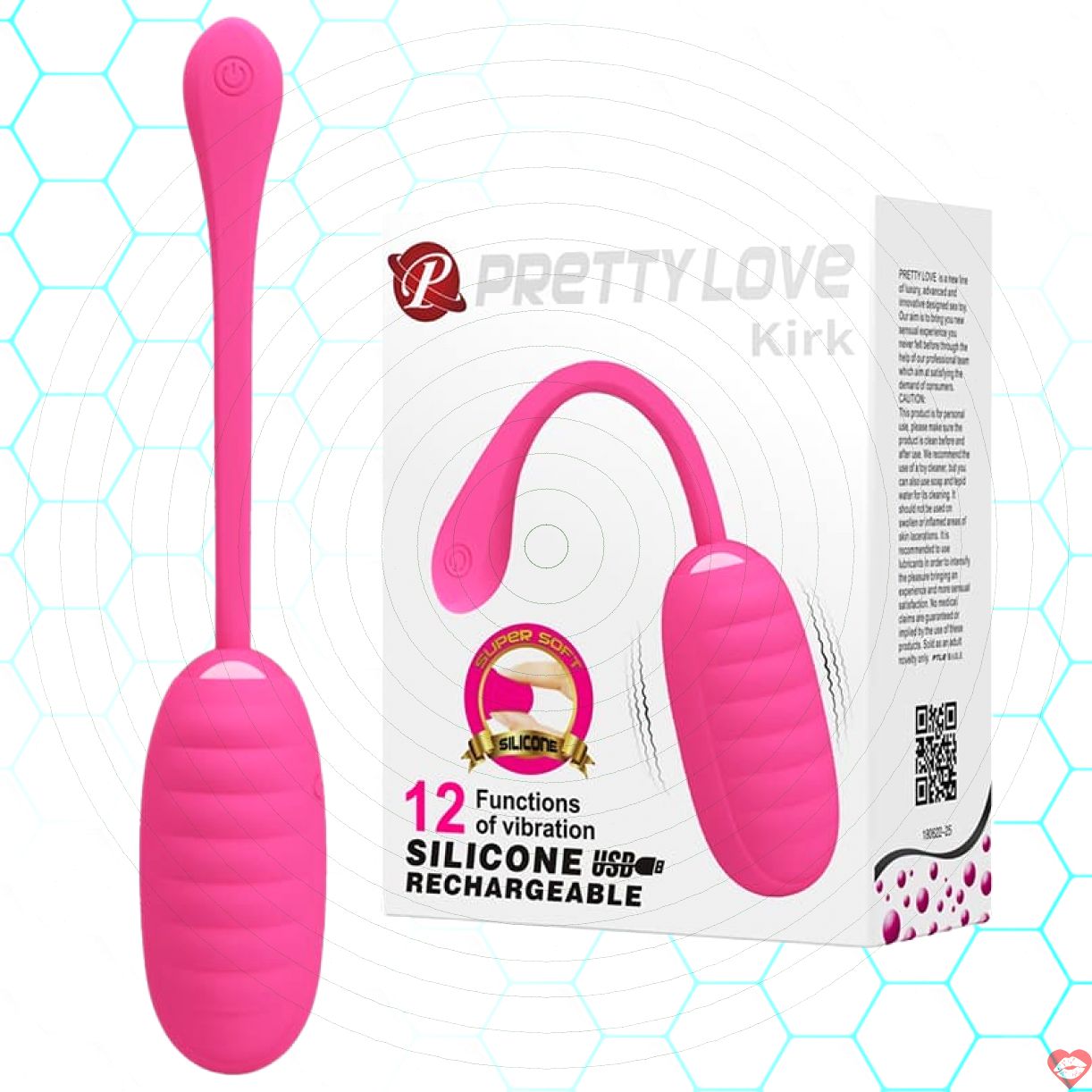 Trứng rung sạc USB Pretty Love Kirk mạnh mẽ tiện lợi giá tốt 