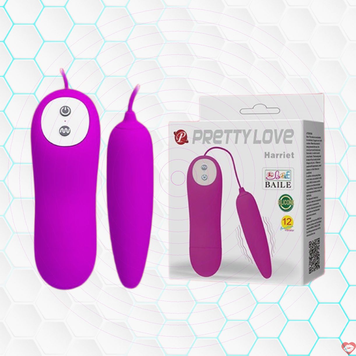 Trứng Rung Pretty Love Harriet 12 Chế Độ Sành Điệu, Siêu Mạnh 