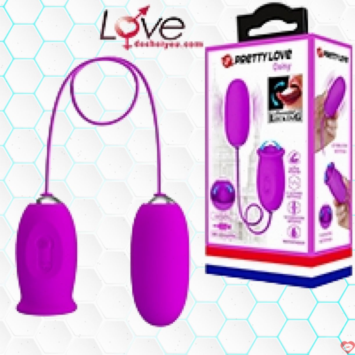 Trứng rung liếm 2 đầu PrettyLove Daisy cảm giác cực phê 