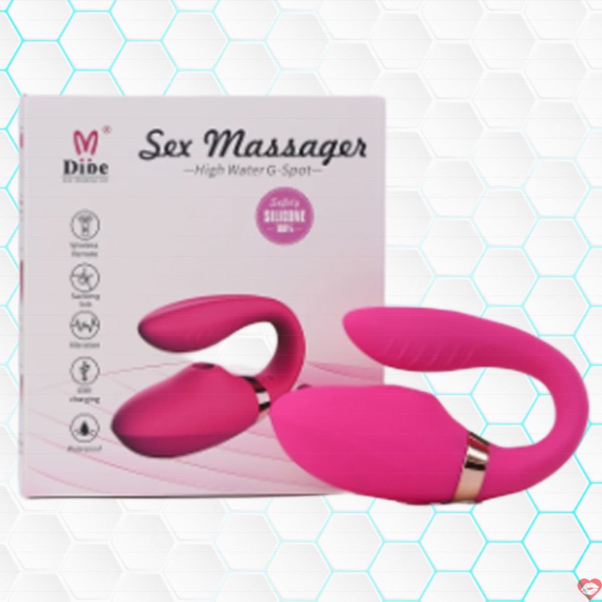 Máy rung bú 2 đầu Dibe G-spot điều khiển từ xa giá tốt 