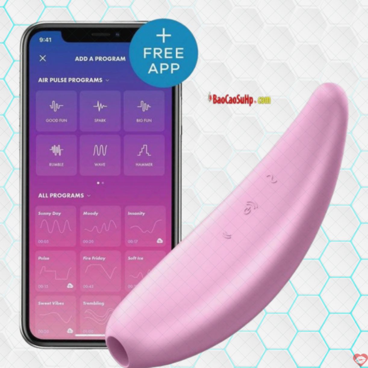 Máy rung Satisfyer Curvy 3+ điều khiển App kích thích cực mạnh 