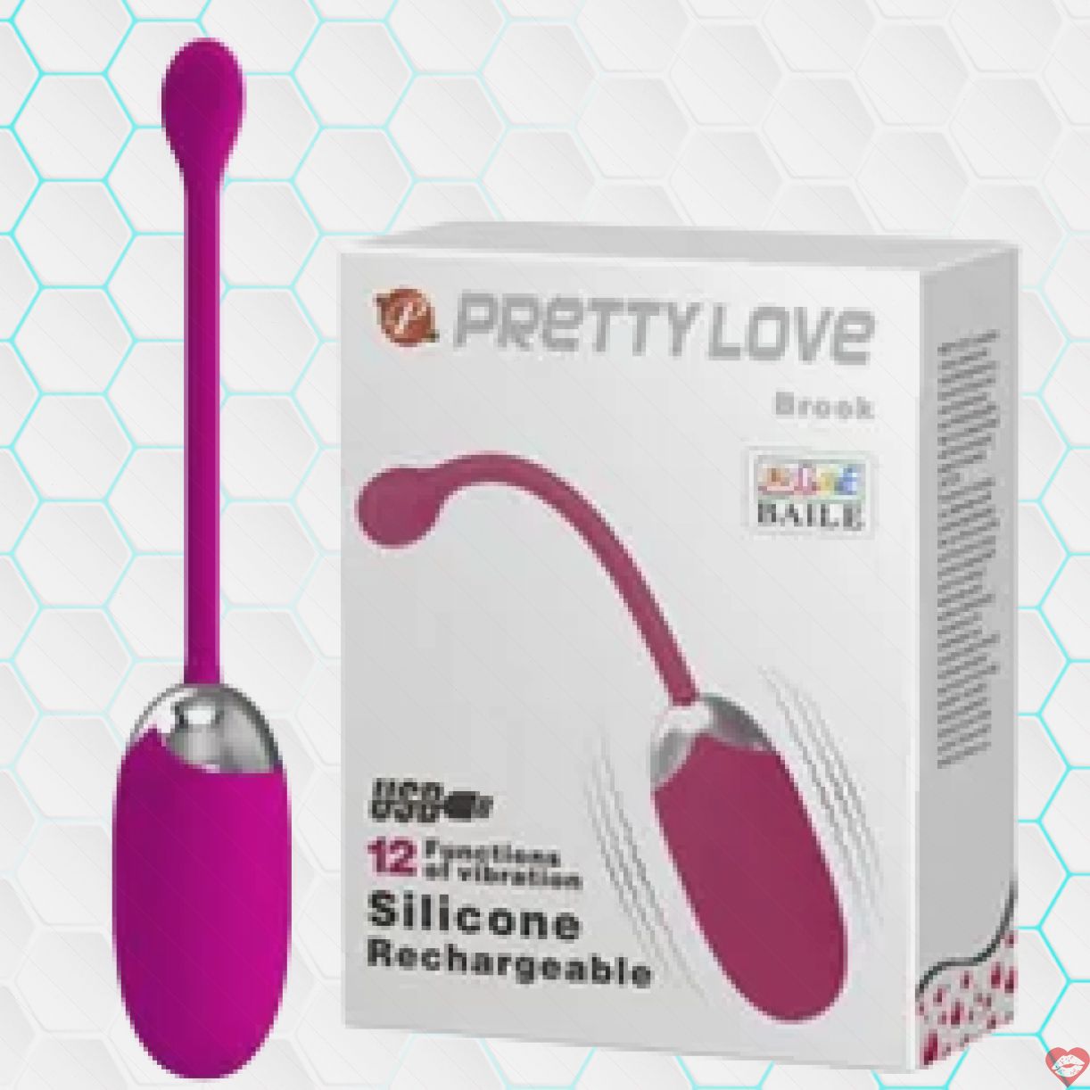 Trứng Rung Prettylove Brook Chính Hãng Mềm Mịn, Kích Thích 