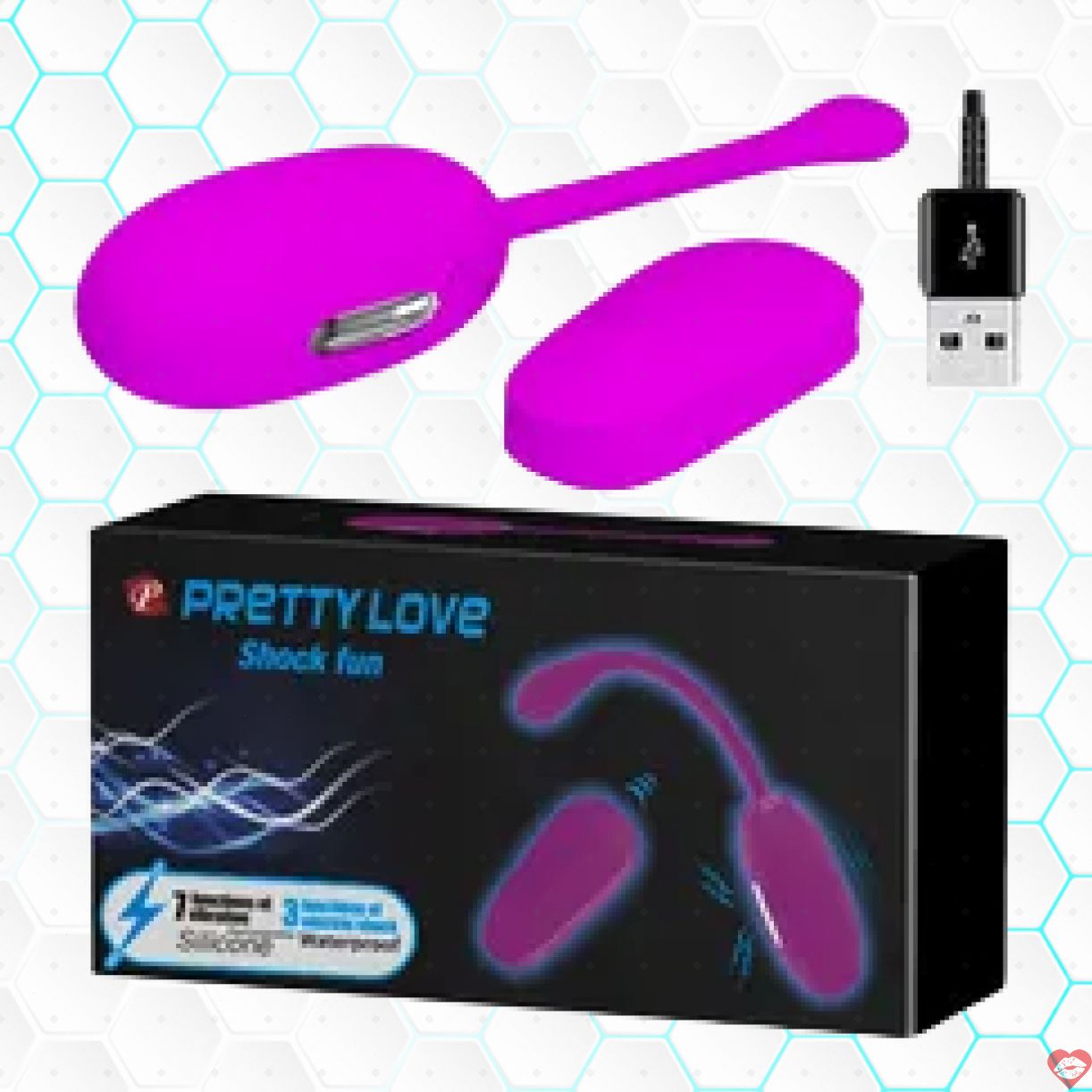 PrettyLove Shock Fun trứng rung sóng điện kích thích hưng phấn 