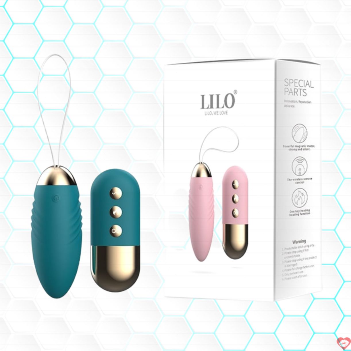 Trứng rung tình yêu Lilo sạc điện sưởi ấm TR 37 độc đáo 