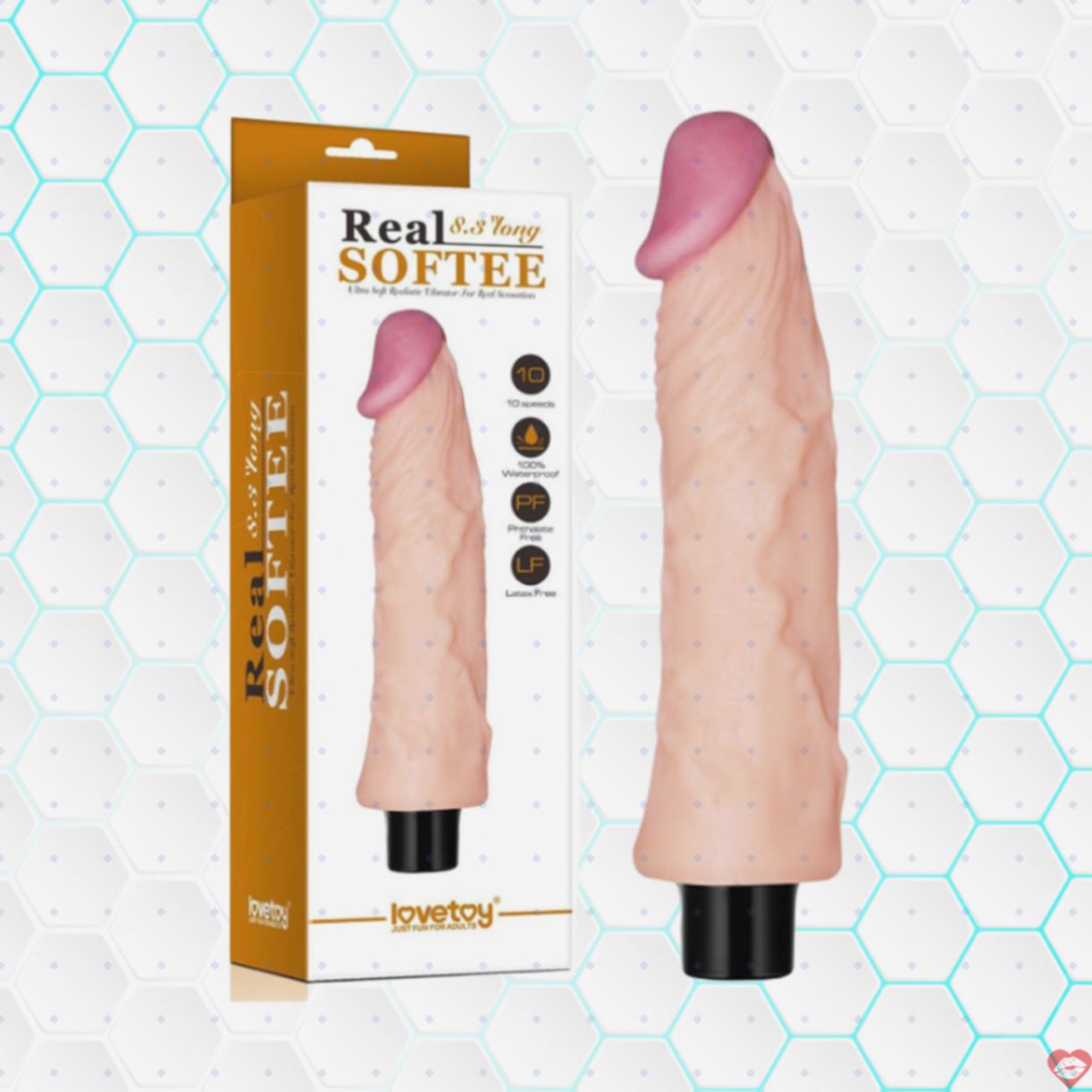 Dương vật giả Lovetoy Real Softee 8.3cm Siêu mềm mại, kích thích 