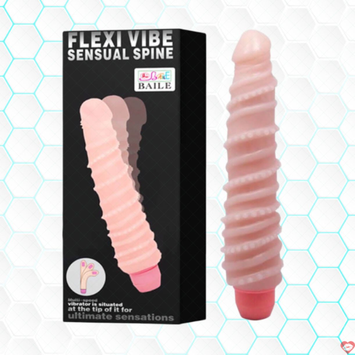 Dương vật giả Baile Flexi Vibe xoắn mạnh mẽ kích thích cực đỉnh 