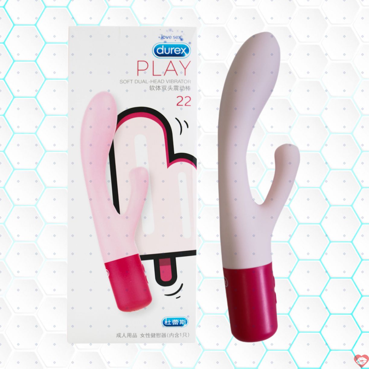 Máy rung Durex Soft Dual Head đa năng kích thích phê liền 