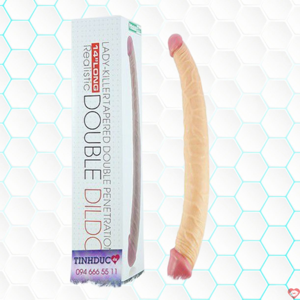 Dương vật giả 2 đầu Lovetoy Double cao cấp mềm mại kích thích 