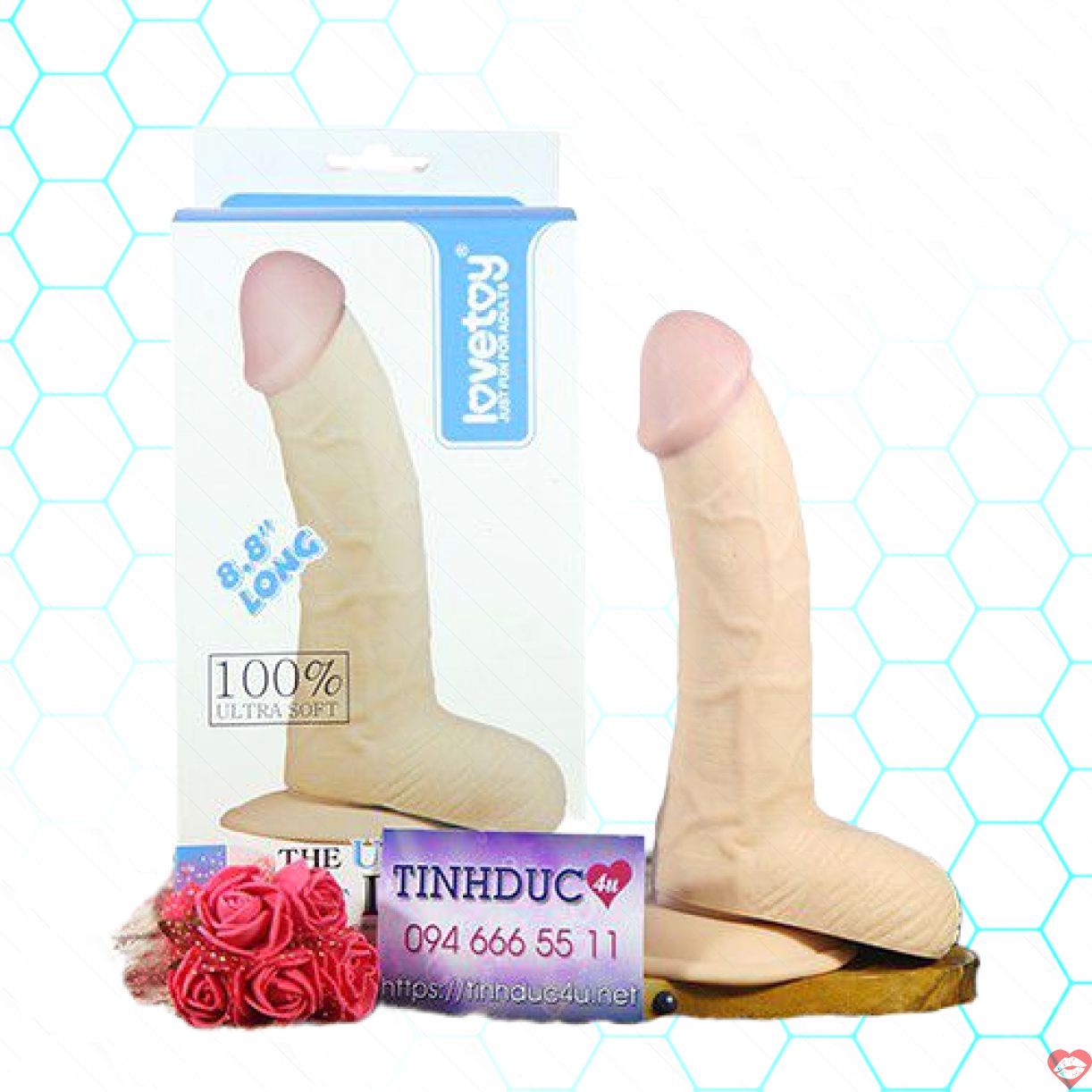 Lovetoy 8.8 inch siêu mềm mịn phiên bản Ultra Soft Dude hàng khủng 