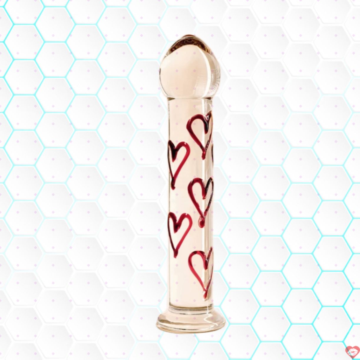 Thuỷ tinh MizzZee Glass Dildo trái tim sang trọng an toàn 
