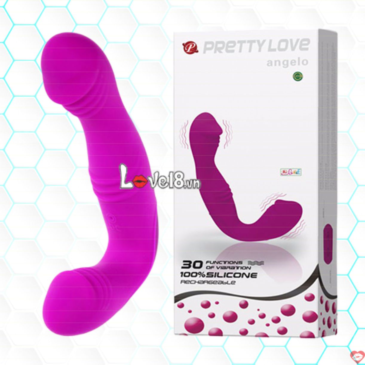 Angelo Prettylove Dương vật giả silicon cao cấp kích thích mạnh 