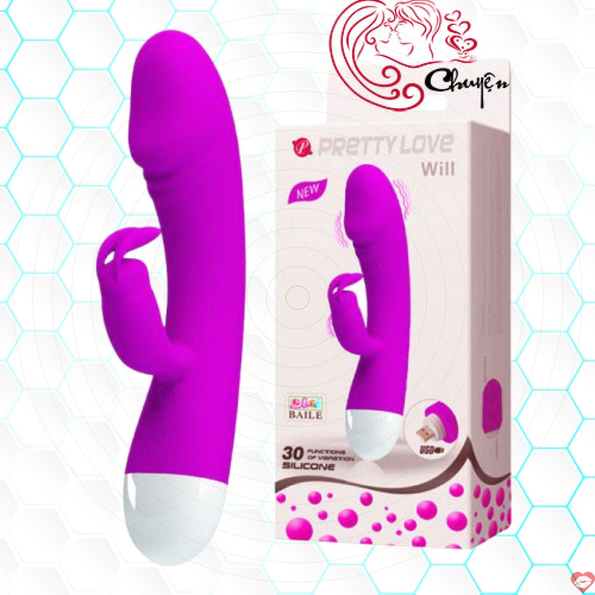 Massage Dương Vật PrettyLove Will Hấp Dẫn Mạnh Mẽ Đỉnh Cao 