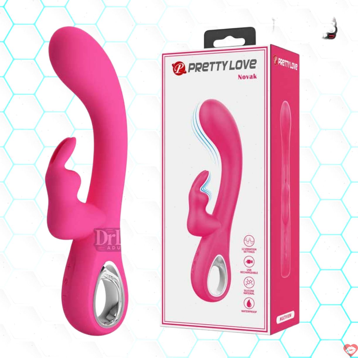 Máy Rung Navak PrettyLove Thỏ 12 Chế Độ Cực Phê, Hot 