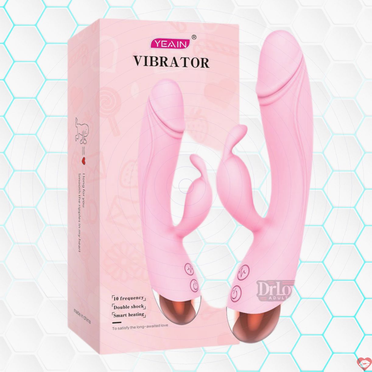 Dương Vật Giả Rung Thỏ Yeain 10 Chế Độ Sưởi Ấm Thú Vị Tận Hưởng 