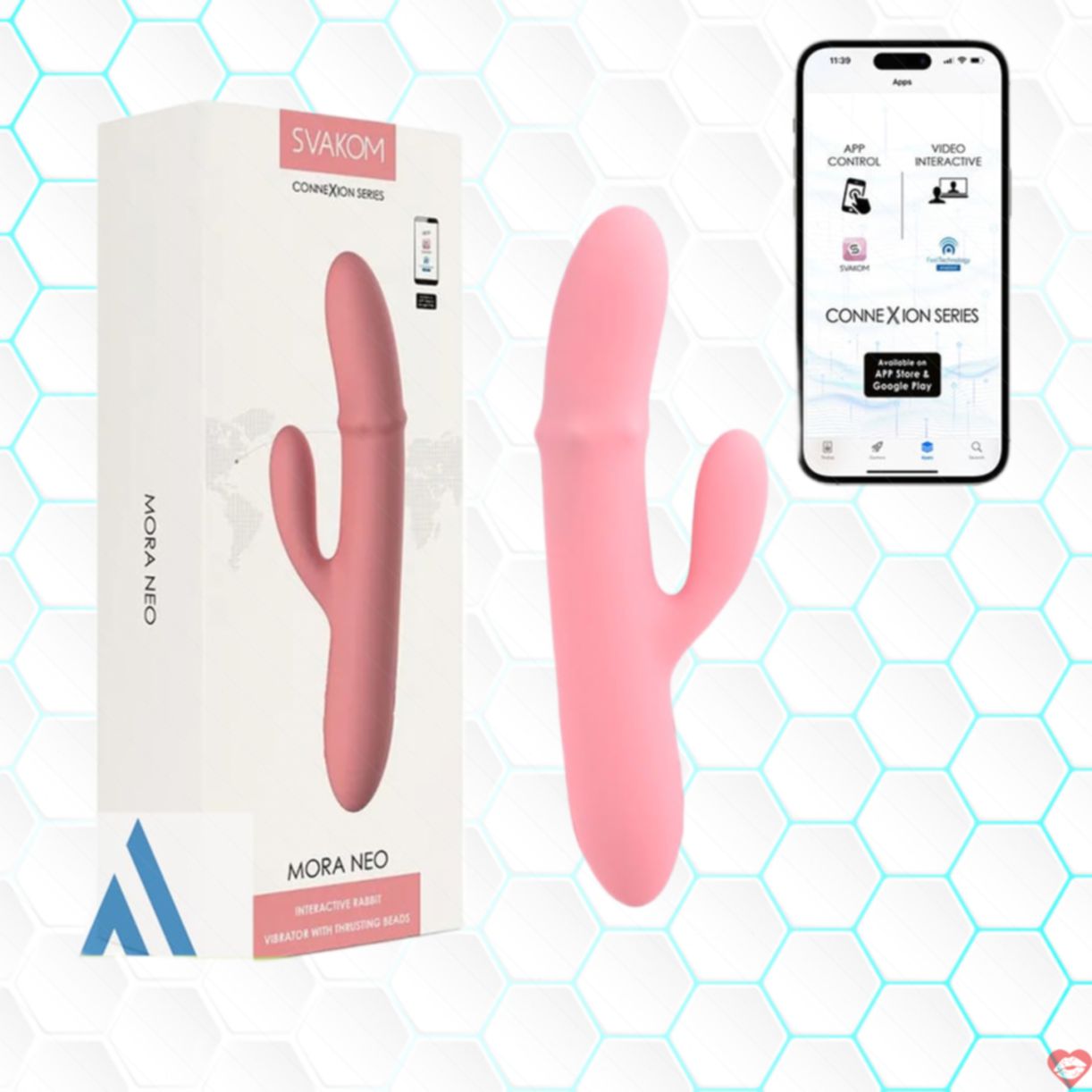 Máy rung Svakom Mora Neo gai mềm điều khiển App trải nghiệm đỉnh 