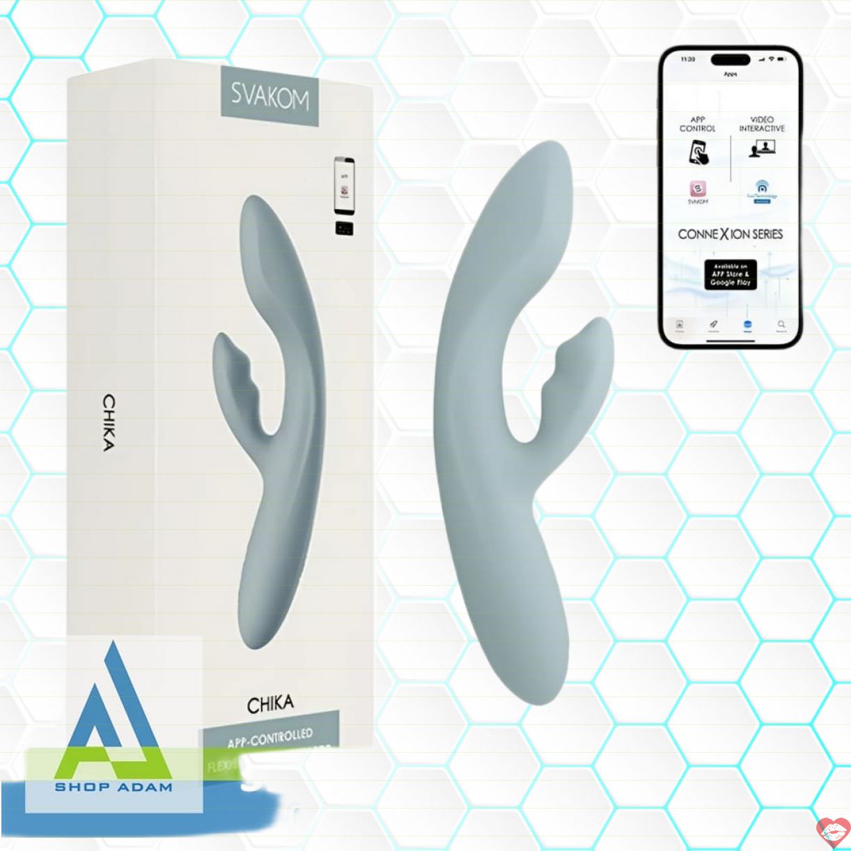 Svakom Chika rung mạnh kết nối app đồ chơi tình dục cao cấp 