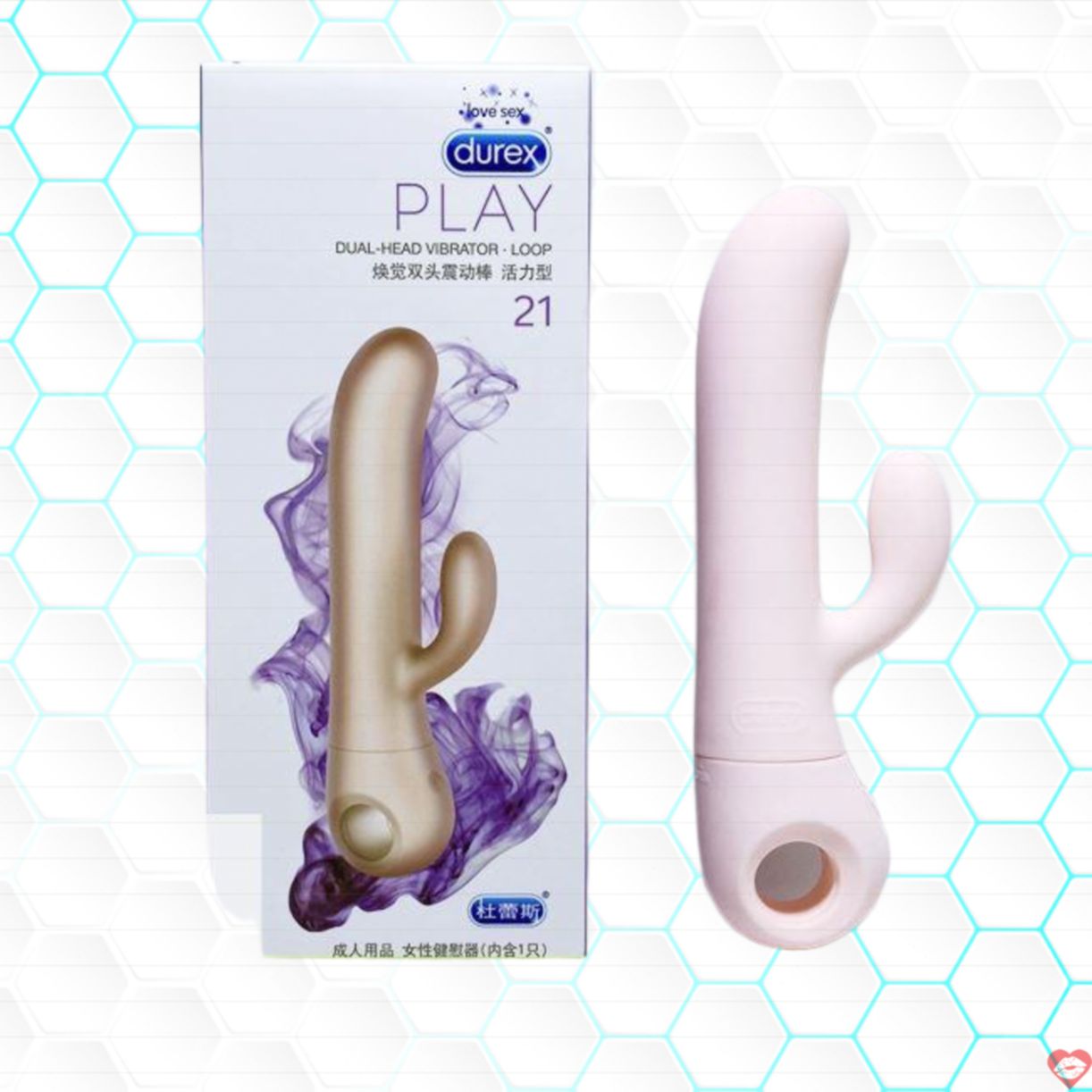 Durex Dual Head dương vật giả rung đôi đa điểm G cực khoái 