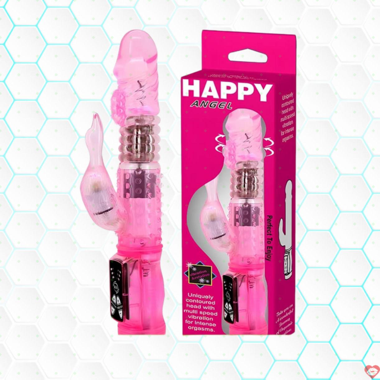 Dương vật giả Baile Happy Angel 2 nhánh rung ngoáy cực mạnh 