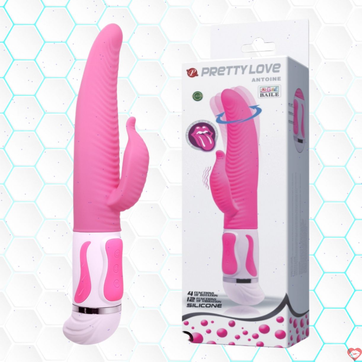 Prettylove Antoine dương vật giả lưỡi rung ngoáy kích thích mạnh mẽ 