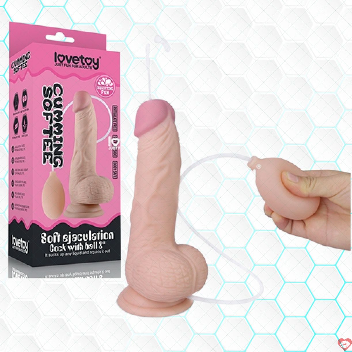 Dương vật giả Lovetoy Cumming siêu thực bắn tinh mạnh mẽ 