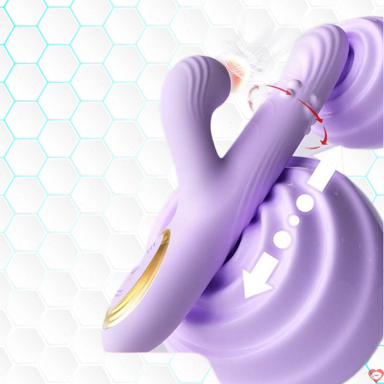 Đồ chơi adult Silicone Mizzzee Nashi rung hút xoay kích thích 