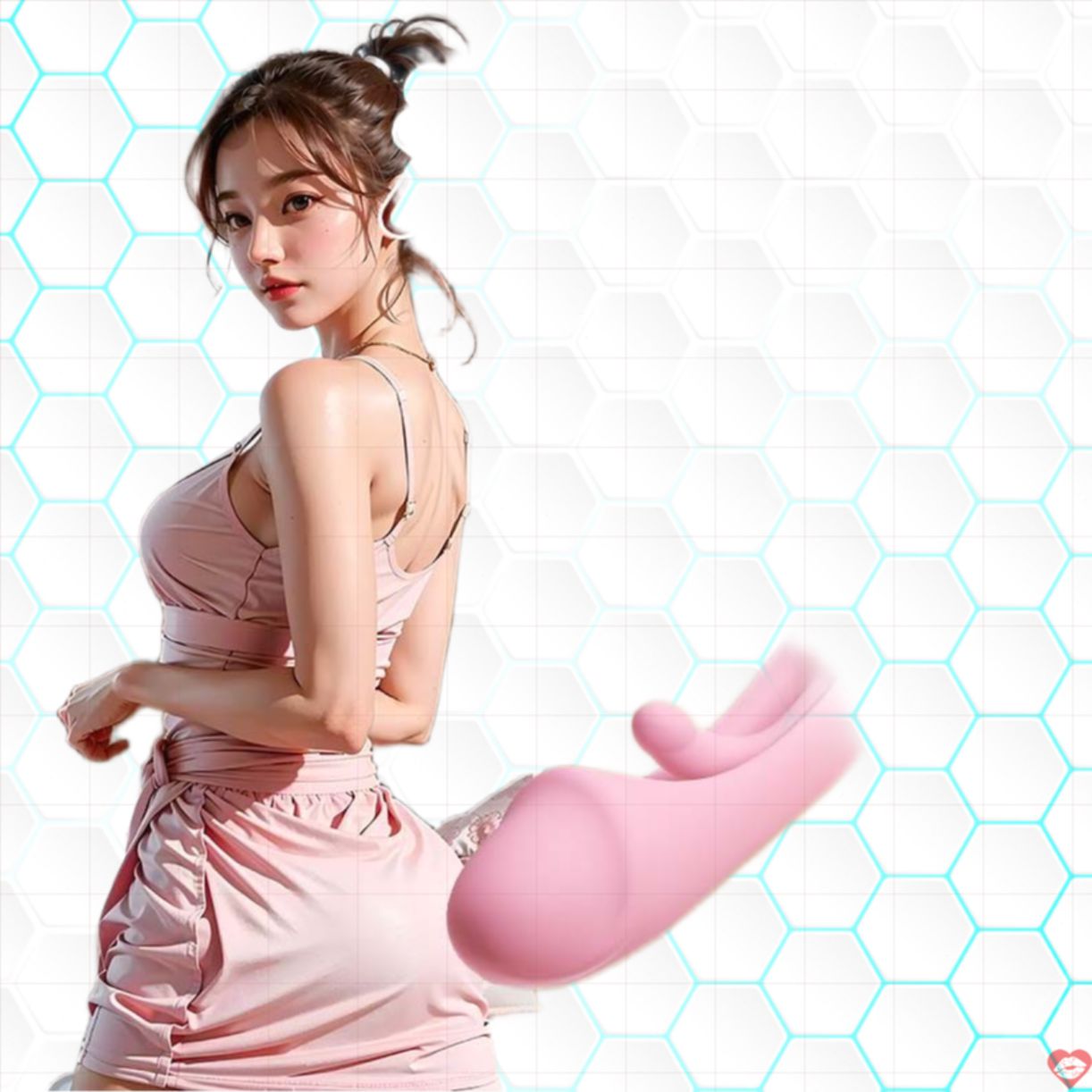 Dương vật giả 2in1 Mizzzee Langtongue liếm rung kích thích 