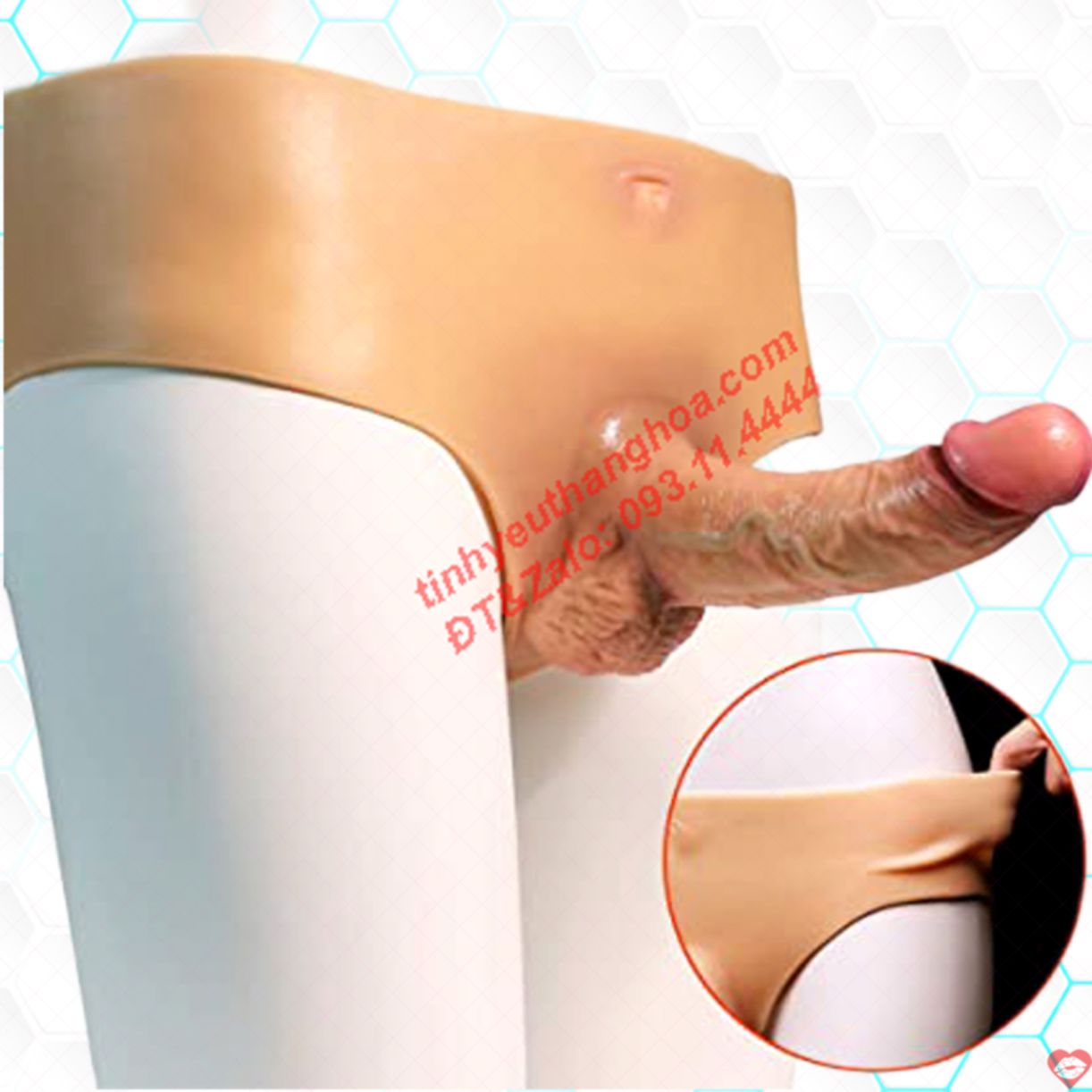Dương Vật Giả Liền Quần Siêu Mềm Tăng Khoái Cảm Nam Giới 