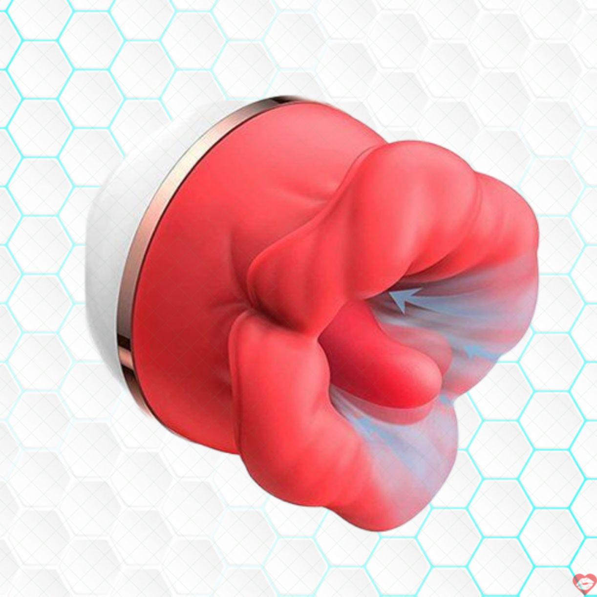 Máy rung liếm âm vật Big Mouth Rose môi đỏ kích thích cực đỉnh 