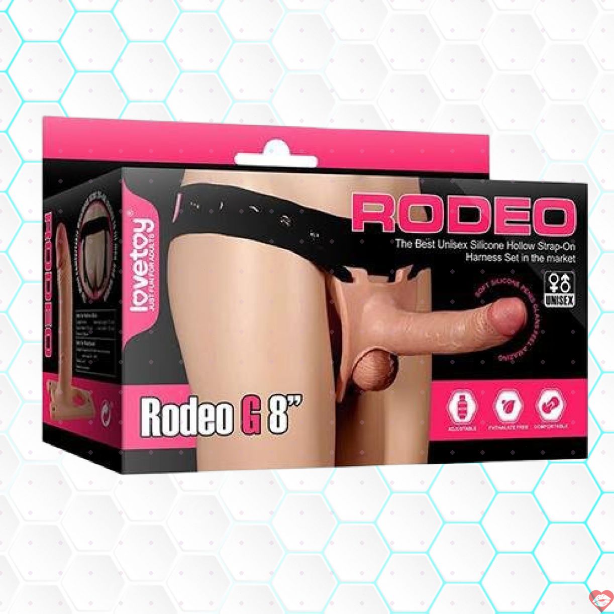 Dương vật giả dây đeo rỗng ruột Lovetoy Rodeo tăng khoái cảm 