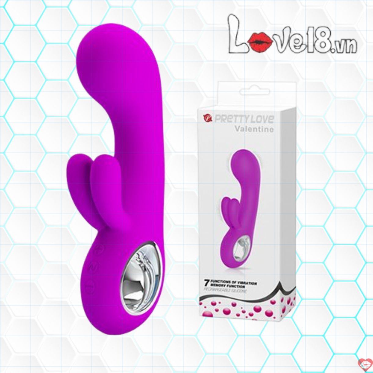 Máy mát xa điểm G Pretty Love Valentine kích thích cực mạnh 