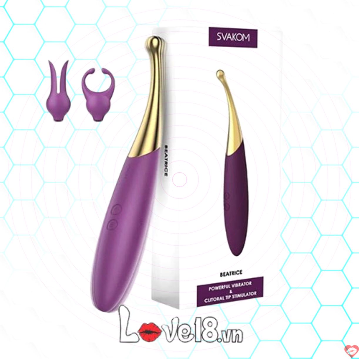 Svakom Beatrice dụng cụ kích thích đa điểm massage thú vị an toàn 