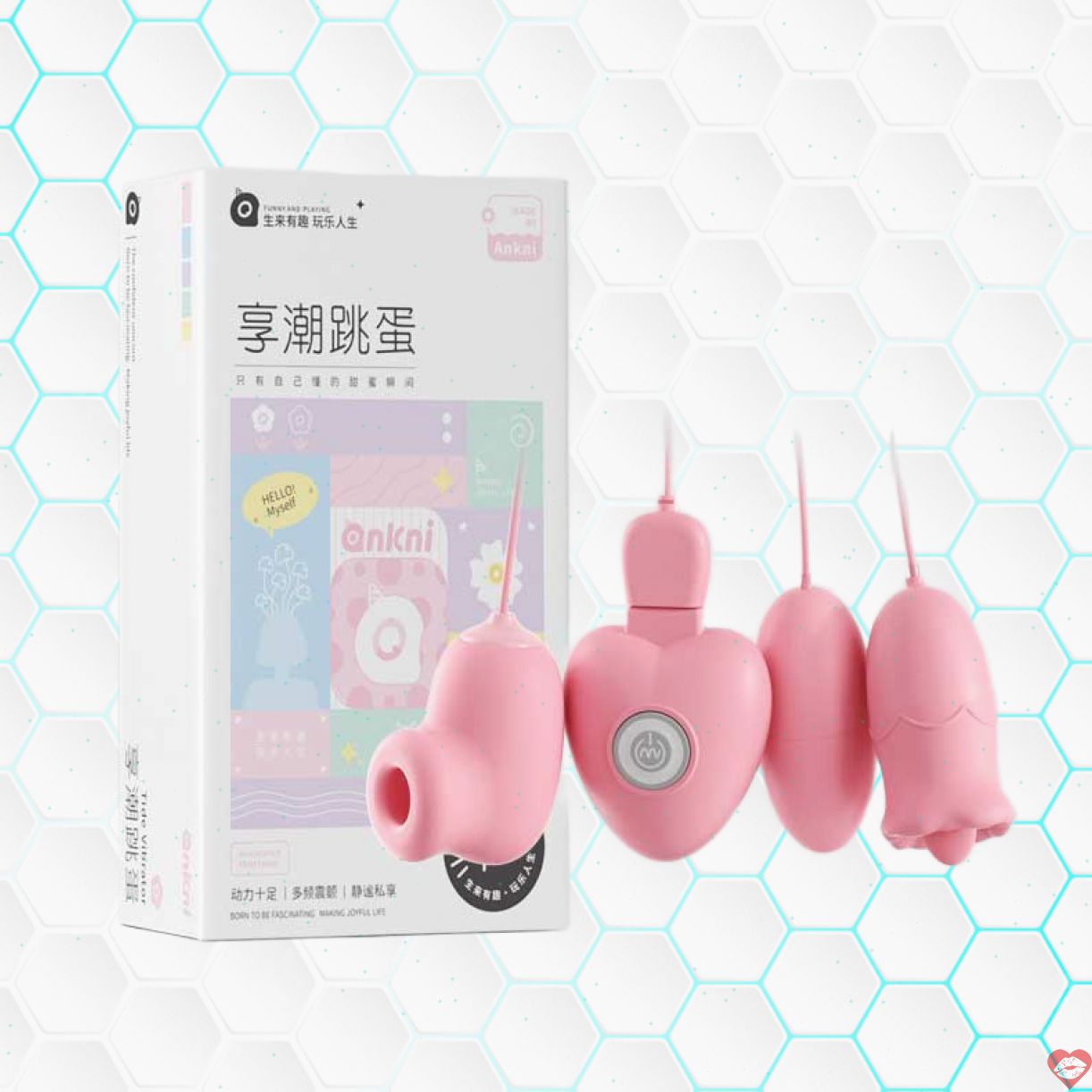 Trứng Rung Anki 3in1 Cao Cấp Hút Liếm Kích Thích Tột Đỉnh 