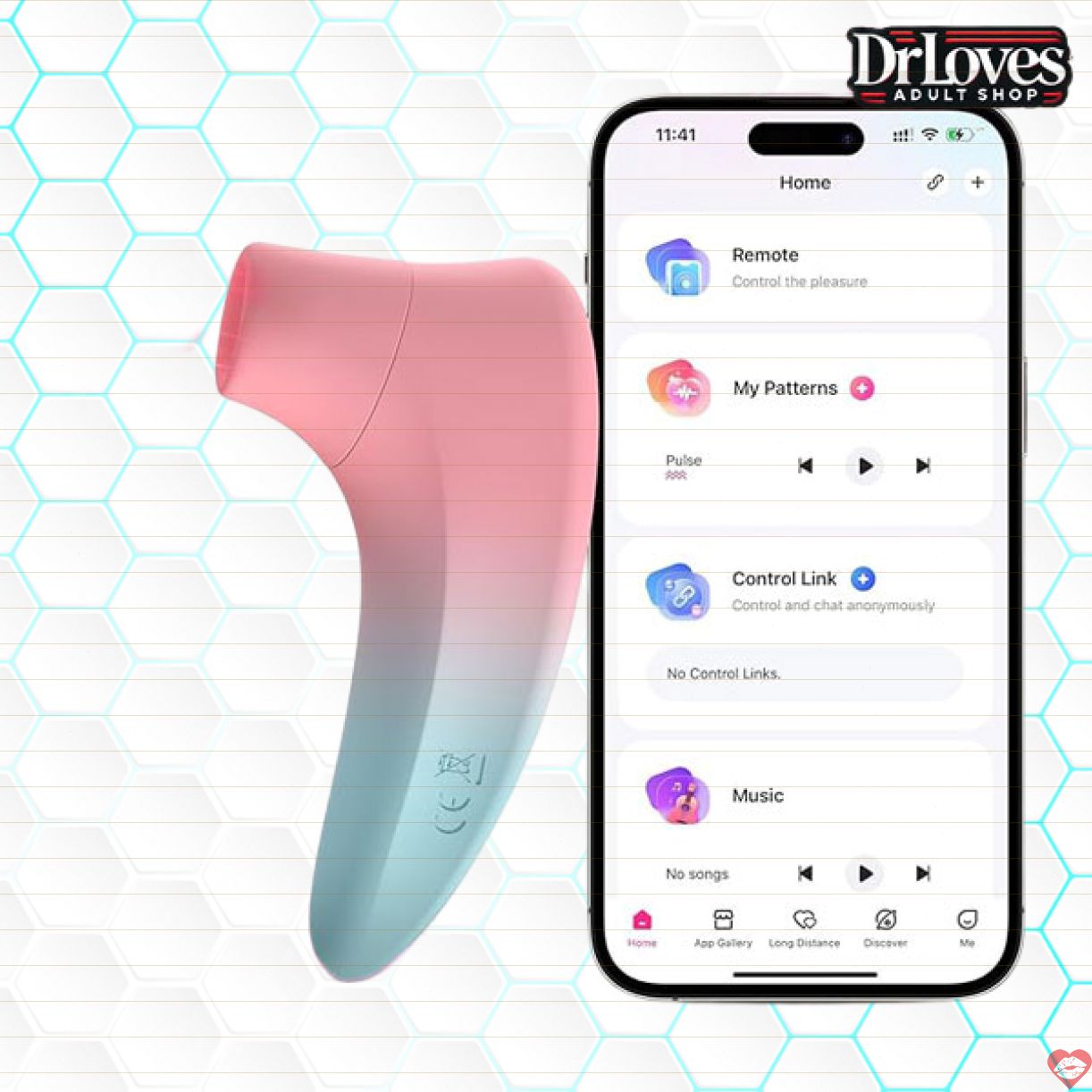 Máy Massage Lovense Tenera 2+ rung hút mạnh mẽ tăng khoái cảm 